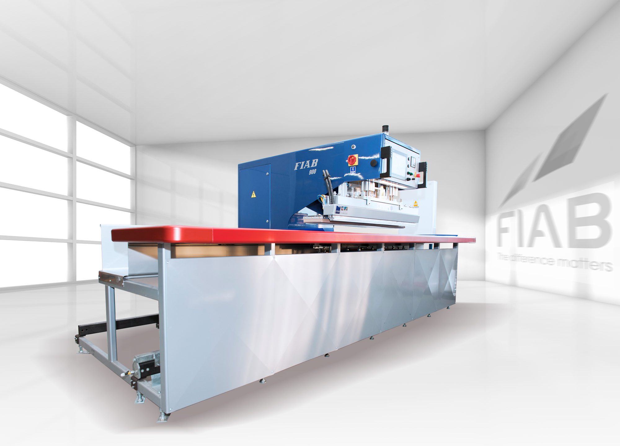 Abstract interior, white empty room with daylight from the window. 3d render illustration